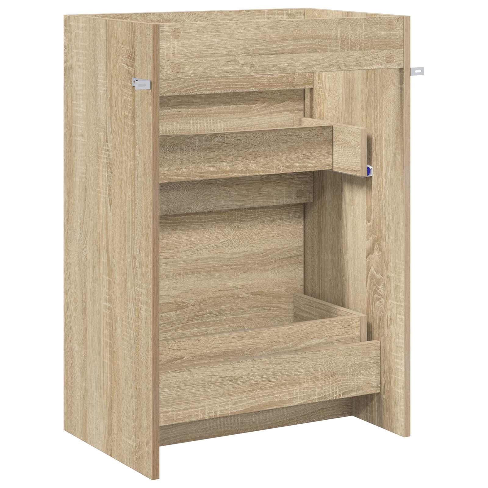Badkamer Onder Wasbak Kast Sonoma Eiken 56 x 37,5 x 81 cm
