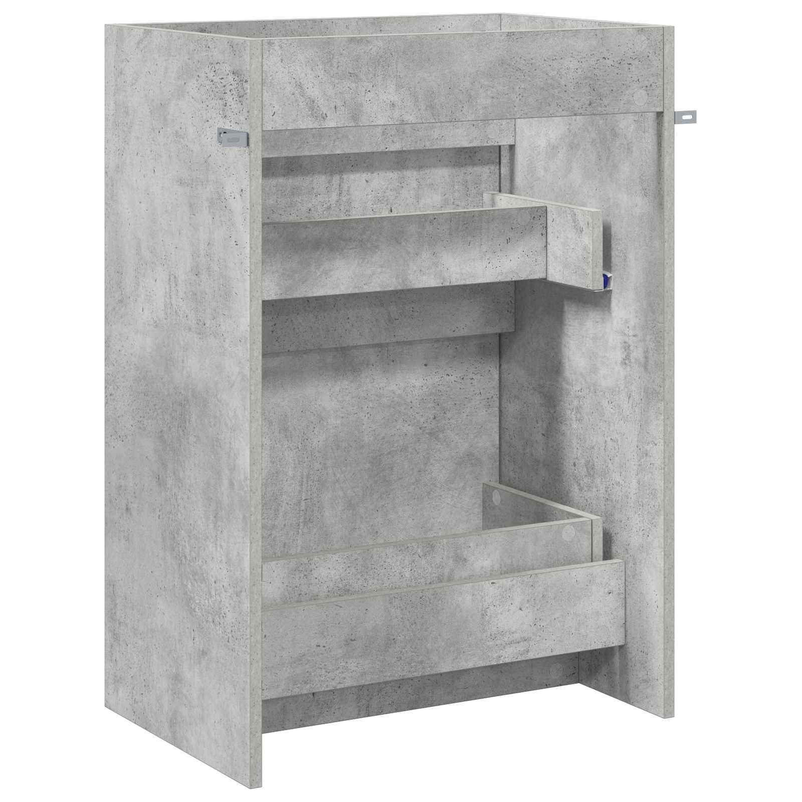 Badkamer Onder Wasbak Kast Betongrijs 56 x 37,5 x 81 cm