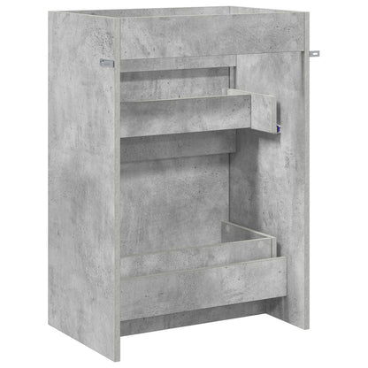 Badkamer Onder Wasbak Kast Betongrijs 56 x 37,5 x 81 cm
