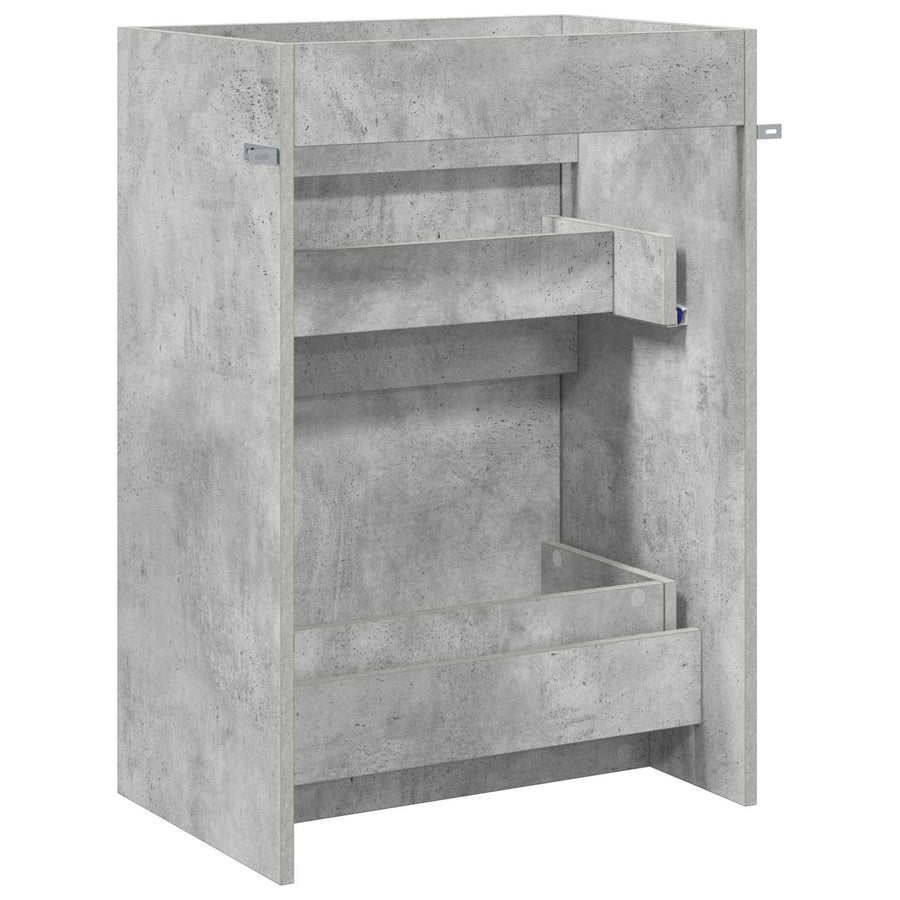 Badkamer Onder Wasbak Kast Betongrijs 56 x 37,5 x 81 cm