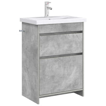 Badkamer Onder Wasbak Kast Betongrijs 56 x 37,5 x 81 cm