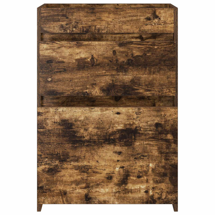 Badkamer Onder Wasbak Kast Gerookt eiken 56 x 37,5 x 81 cm