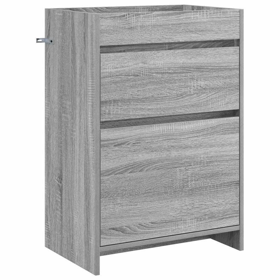 Badkamer Onder Wasbak Kast Grijs Sonoma 56 x 37,5 x 81 cm