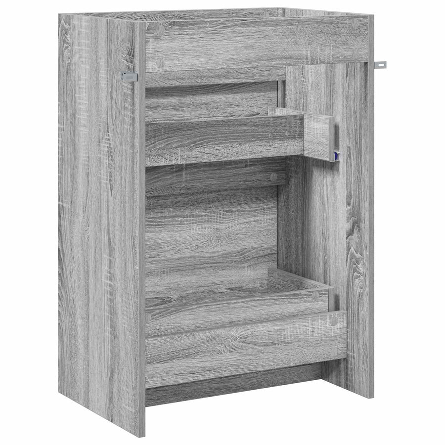 Badkamer Onder Wasbak Kast Grijs Sonoma 56 x 37,5 x 81 cm