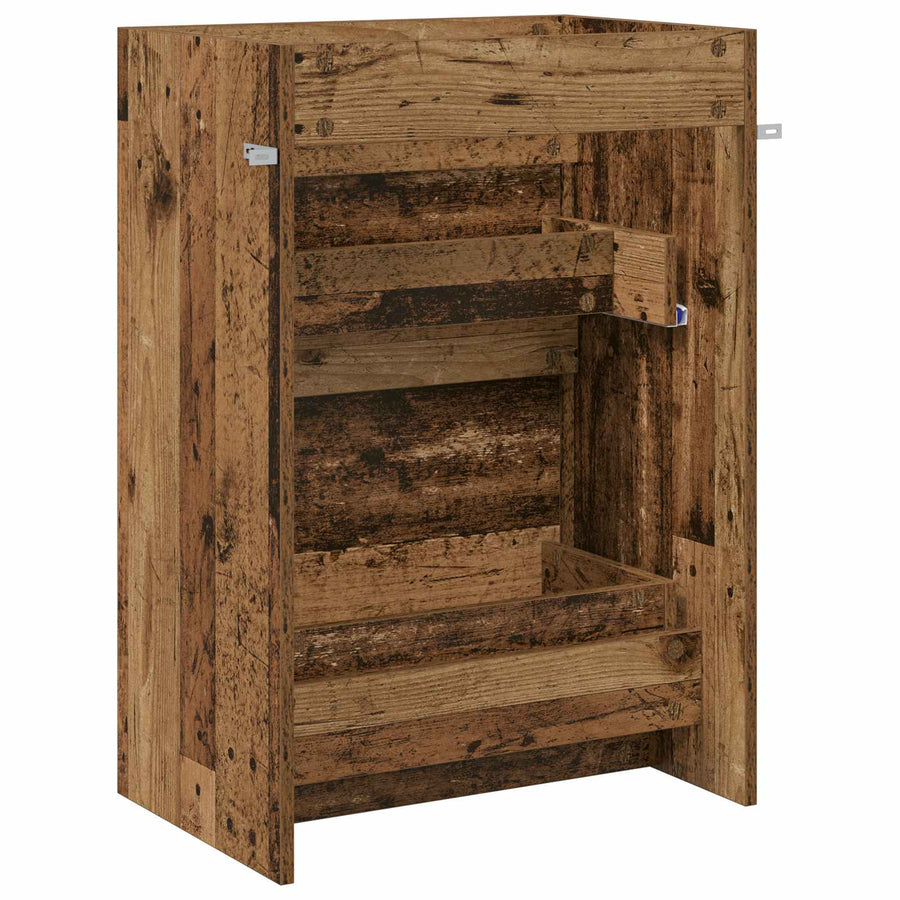 Badkamer Onder Wasbak Kast Oud hout 56 x 37,5 x 81 cm