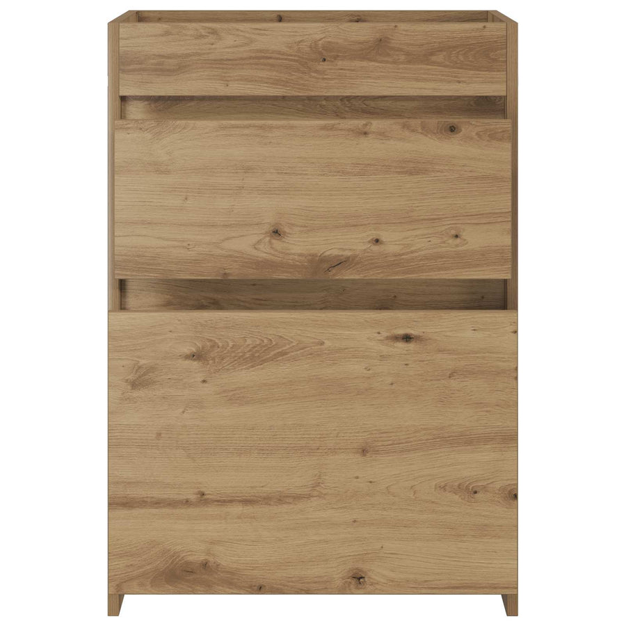 Badkamer Onder Wasbak Kast Artisanaal eiken 56 x 37,5 x 81 cm