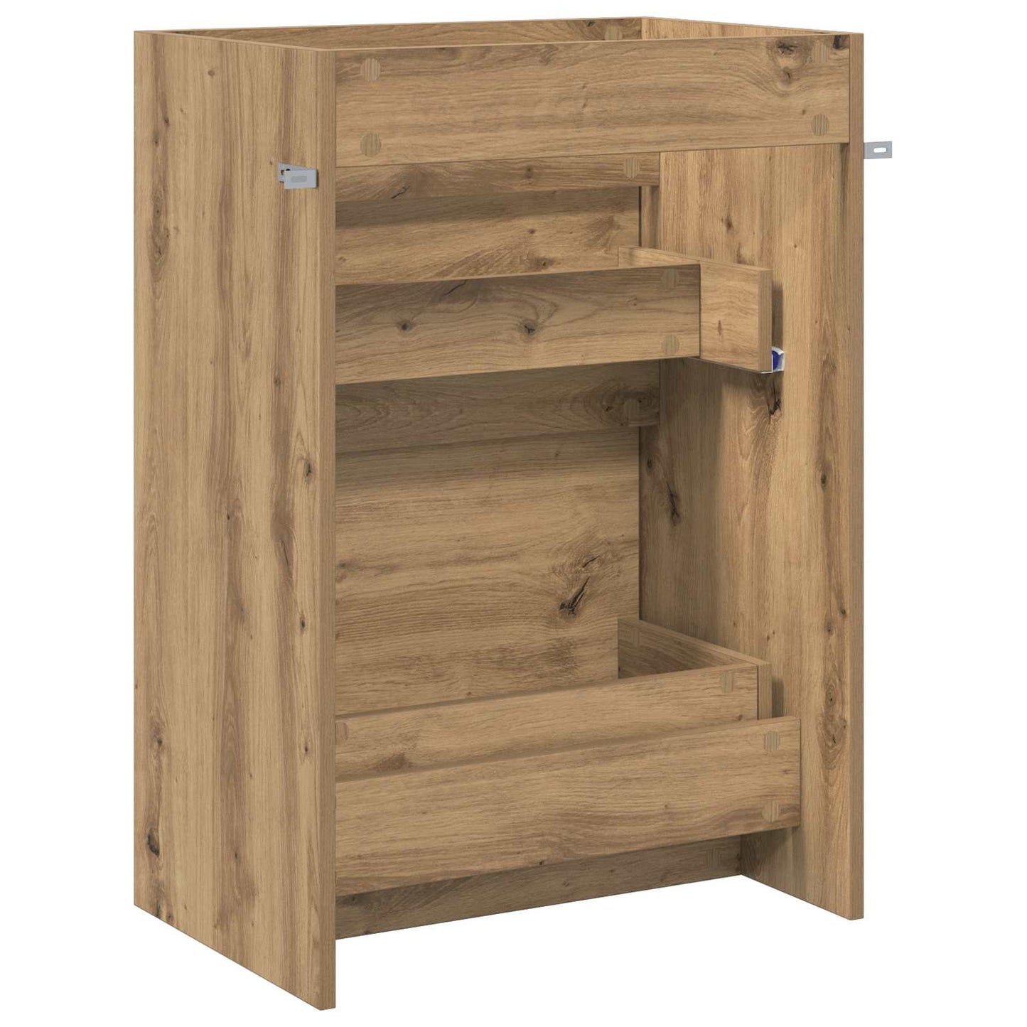 Badkamer Onder Wasbak Kast Artisanaal eiken 56 x 37,5 x 81 cm