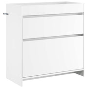 Badkamerkast onder wastafel 78,5x37,5x81 cm wit bewerkt hout