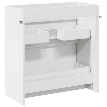 Badkamer Onder Wasbak Kast Wit 78,5 x 37,5 x 81 cm Bewerkt hout