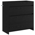 Bathroom Under-Sink Cabinet Black Oak 78.5 x 37.5 x 81 cm