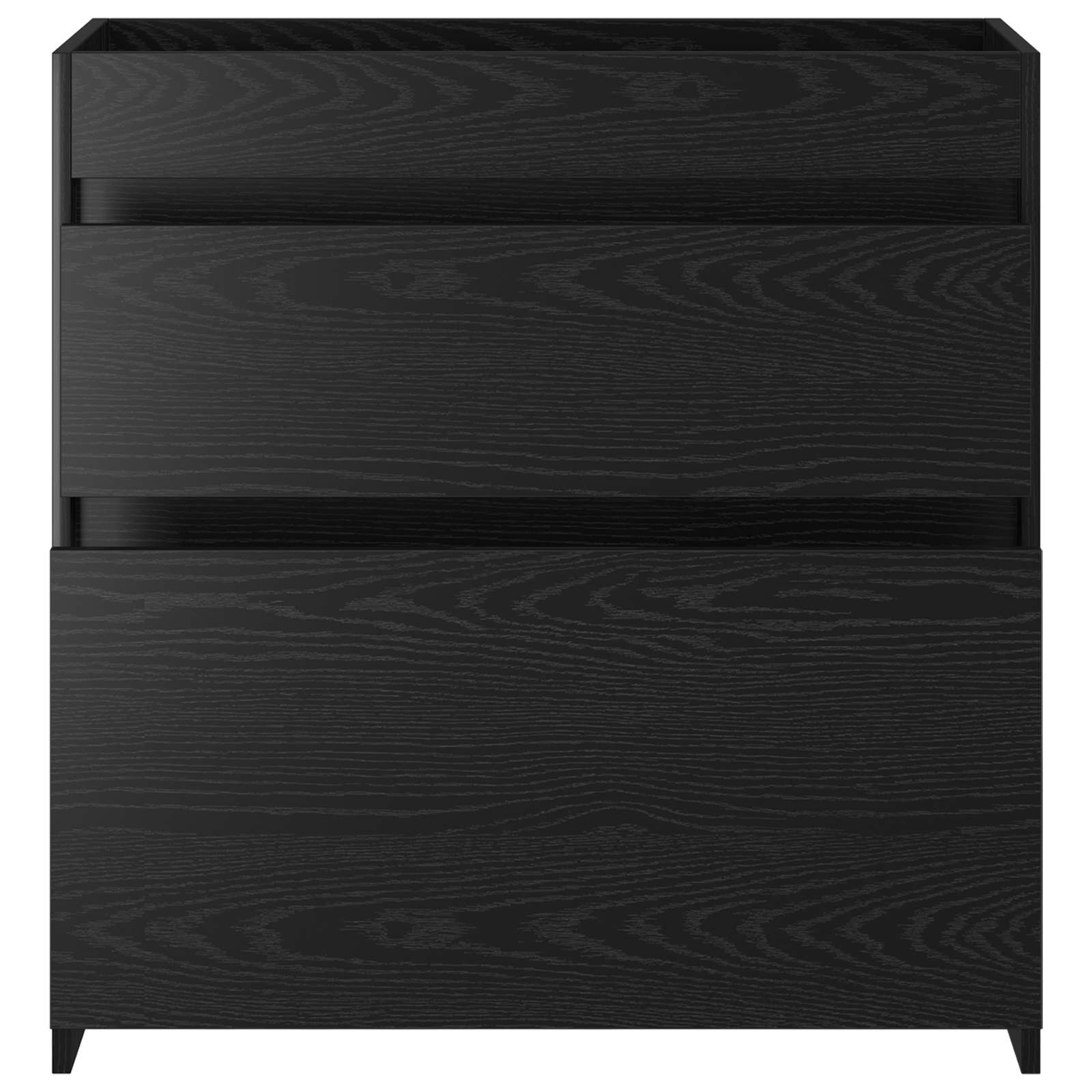 Badkamer Onder Wasbak Kast Zwart eiken 78,5 x 37,5 x 81 cm