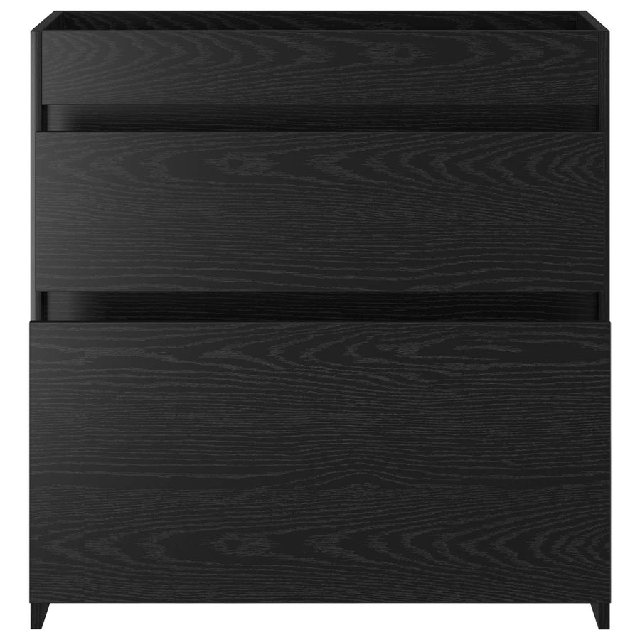 Badkamer Onder Wasbak Kast Zwart eiken 78,5 x 37,5 x 81 cm