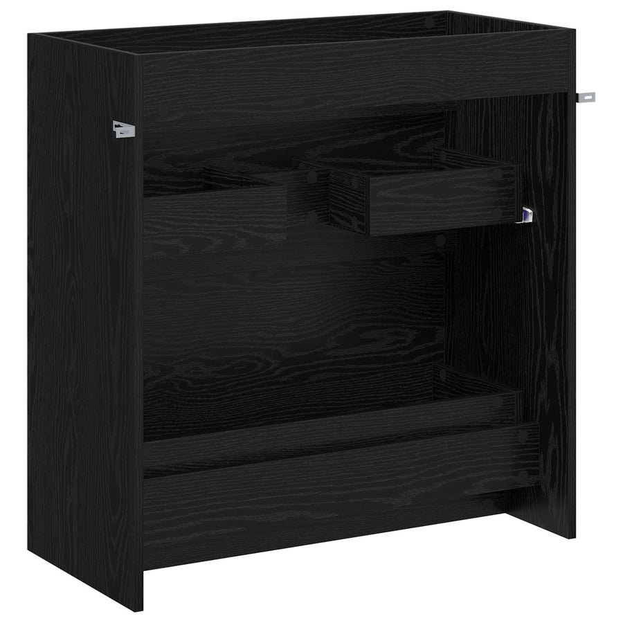 Badkamer Onder Wasbak Kast Zwart eiken 78,5 x 37,5 x 81 cm
