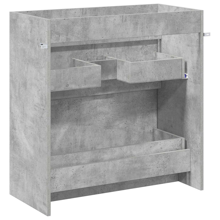 Badkamer Onder Wasbak Kast Betongrijs 78,5 x 37,5 x 81 cm