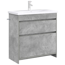 Badkamer Onder Wasbak Kast Betongrijs 78,5 x 37,5 x 81 cm