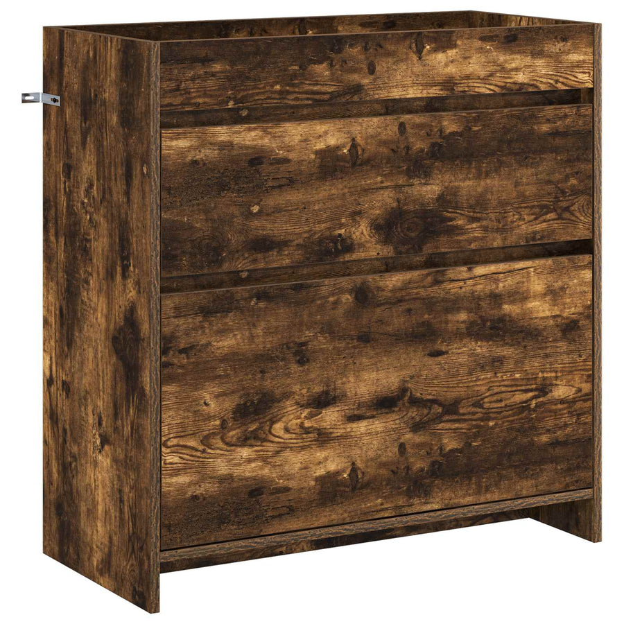 Badkamer Onder Wasbak Kast Gerookt eiken 78,5 x 37,5 x 81 cm