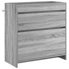 Bathroom Under Sink Cabinet Grey Sonoma 78.5 x 37.5 x 81 cm