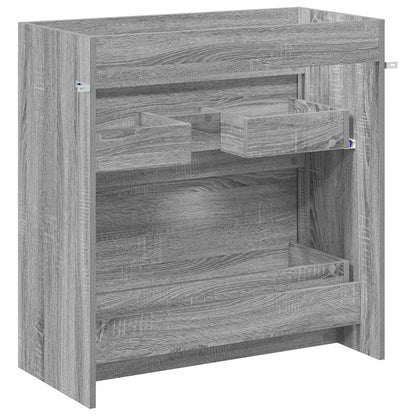 Badkamer Onder Wasbak Kast Grijs Sonoma 78,5 x 37,5 x 81 cm