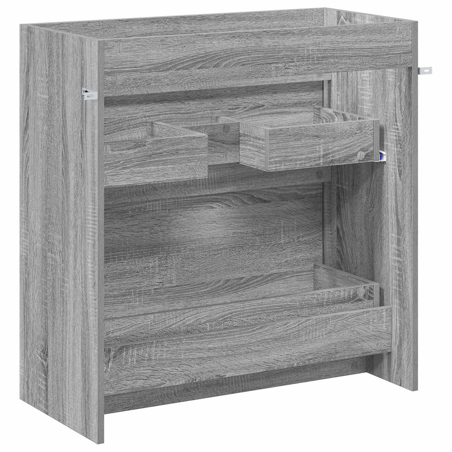 Badkamer Onder Wasbak Kast Grijs Sonoma 78,5 x 37,5 x 81 cm