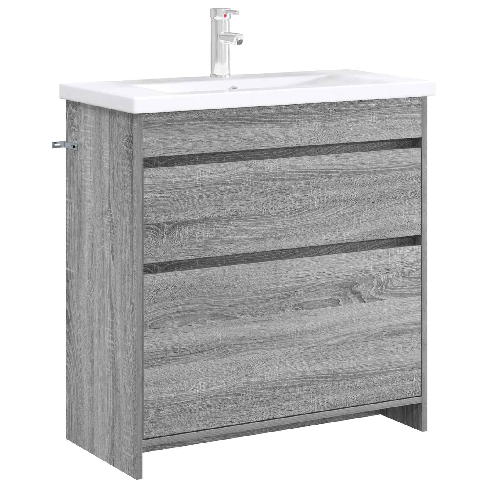 Badkamer Onder Wasbak Kast Grijs Sonoma 78,5 x 37,5 x 81 cm