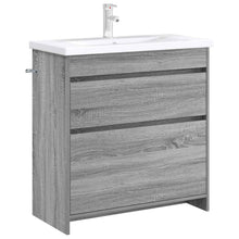 Badkamer Onder Wasbak Kast Grijs Sonoma 78,5 x 37,5 x 81 cm
