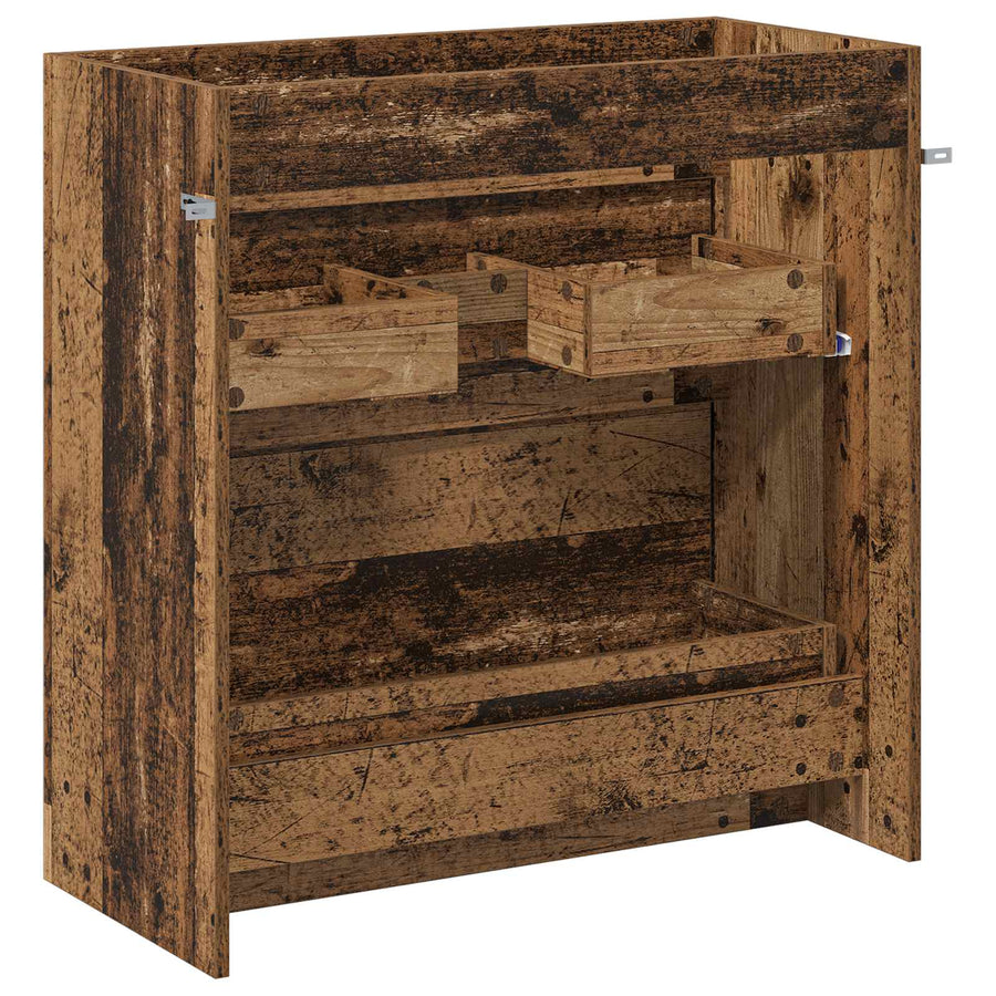 Badkamer Onder Wasbak Kast Oud hout 78,5 x 37,5 x 81 cm