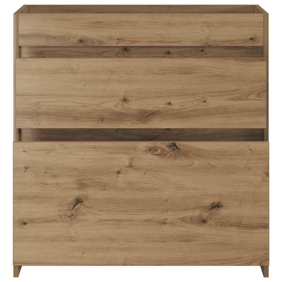 Badkamer Onder Wasbak Kast Artisanaal eiken 78,5 x 37,5 x 81 cm