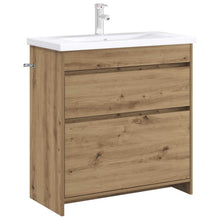 Badkamer Onder Wasbak Kast Artisanaal eiken 78,5 x 37,5 x 81 cm