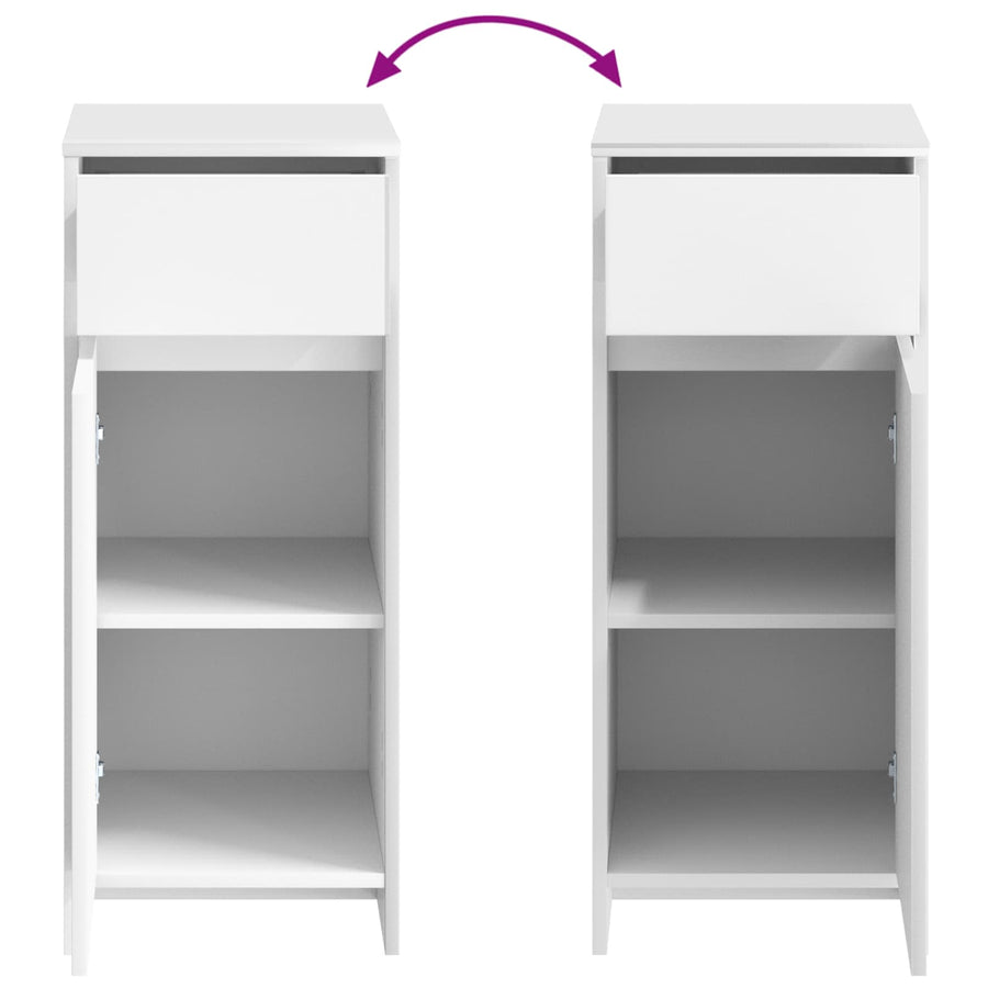 Badkamerkast Wit 35 x 36,5 x 85 cm Bewerkt hout