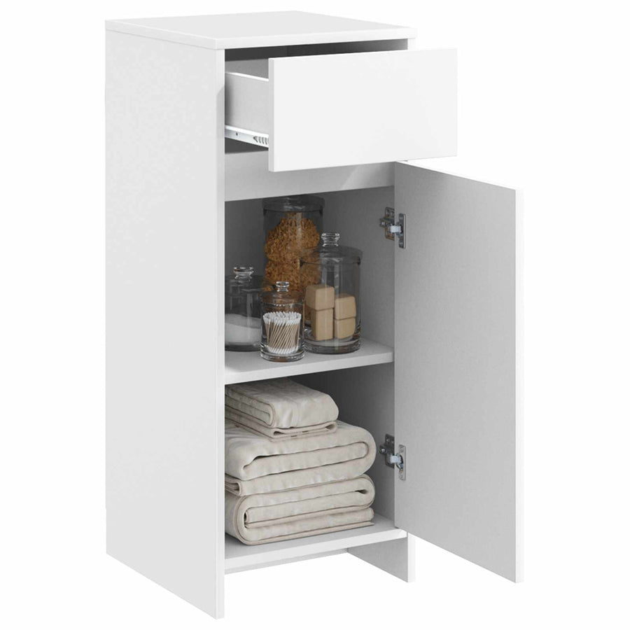 Badkamerkast Wit 35 x 36,5 x 85 cm Bewerkt hout