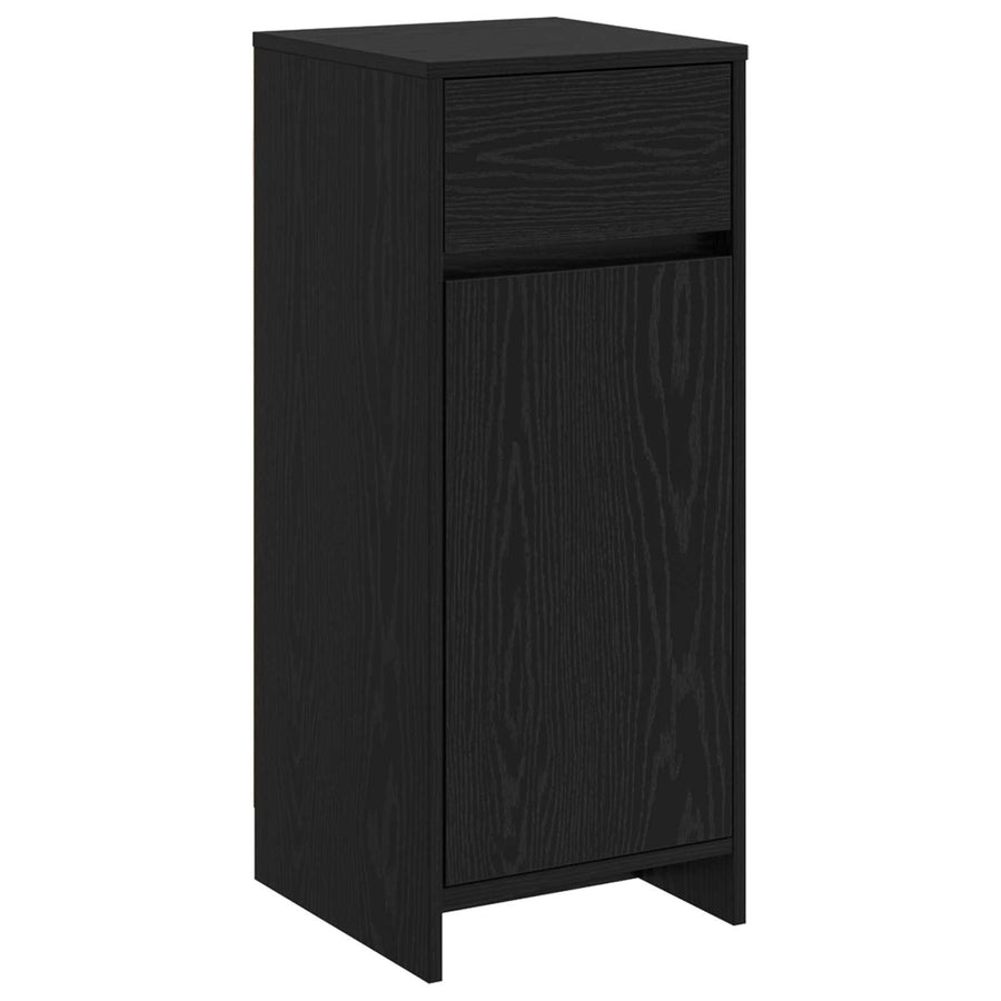 Badkamerkast Zwart eiken 35 x 36,5 x 85 cm Bewerkt hout