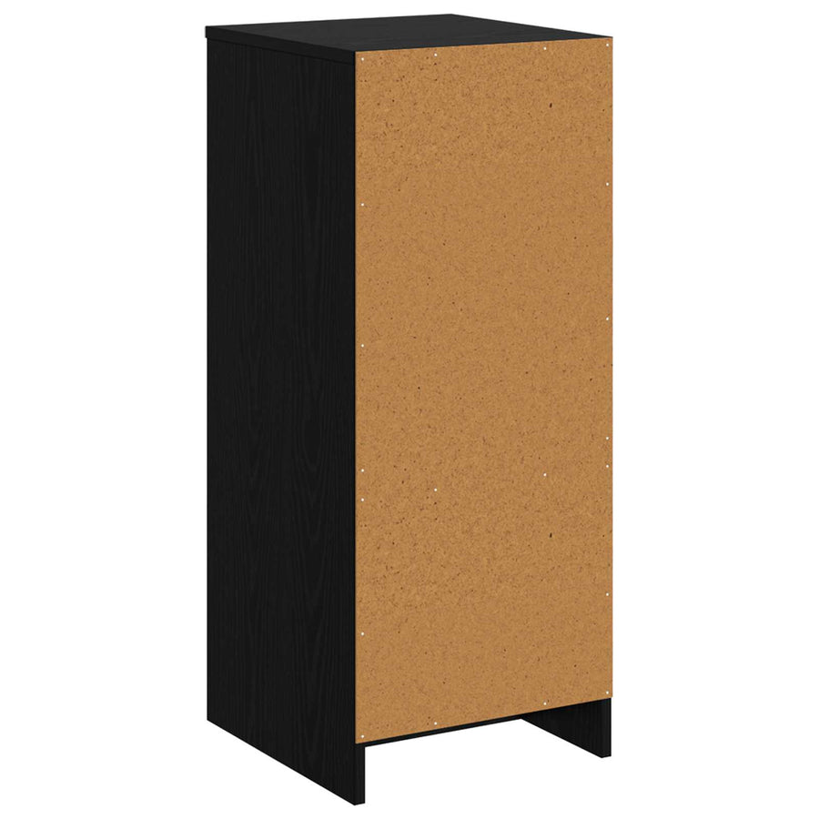 Badkamerkast Zwart eiken 35 x 36,5 x 85 cm Bewerkt hout