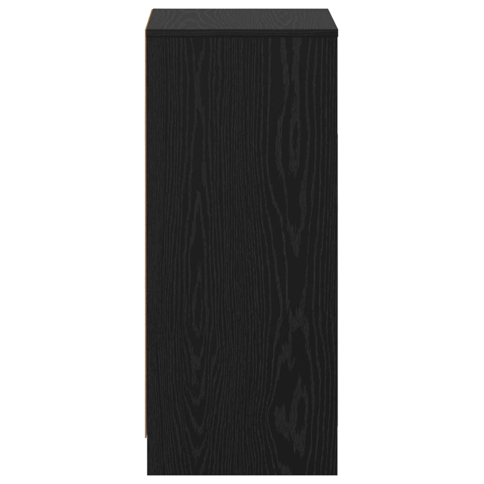 Badkamerkast Zwart eiken 35 x 36,5 x 85 cm Bewerkt hout