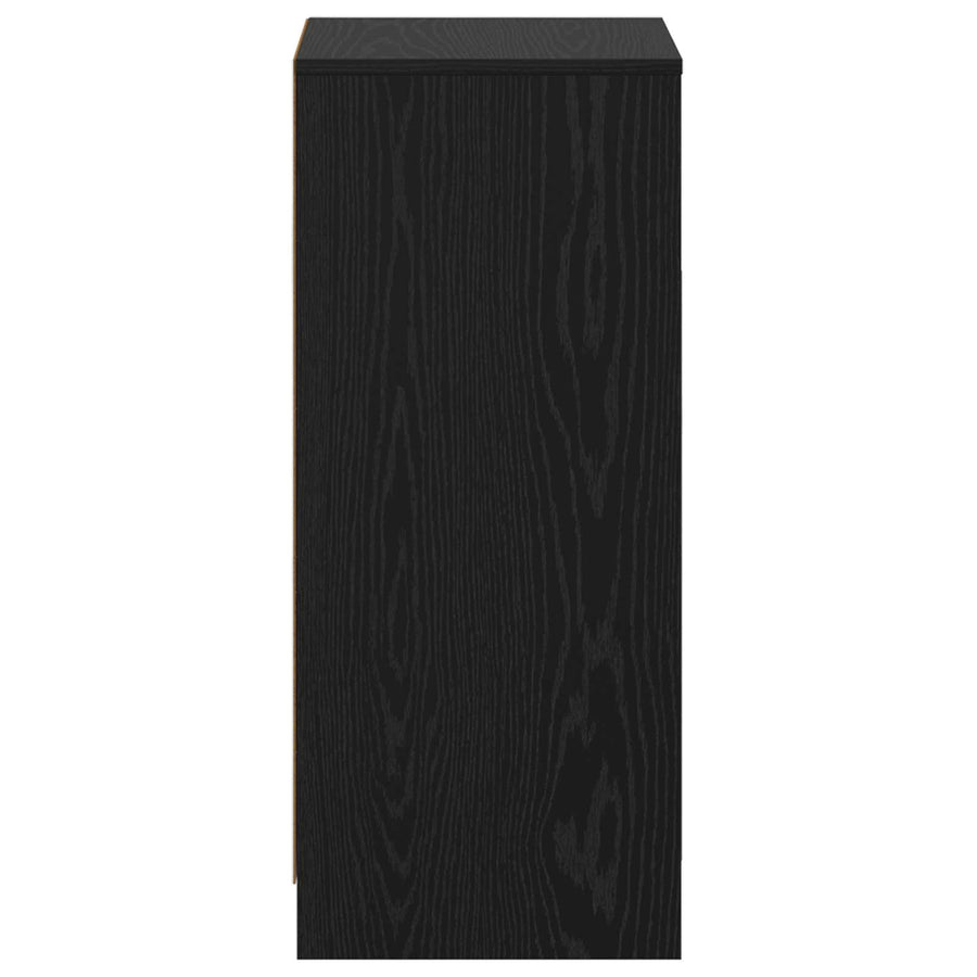 Badkamerkast Zwart eiken 35 x 36,5 x 85 cm Bewerkt hout