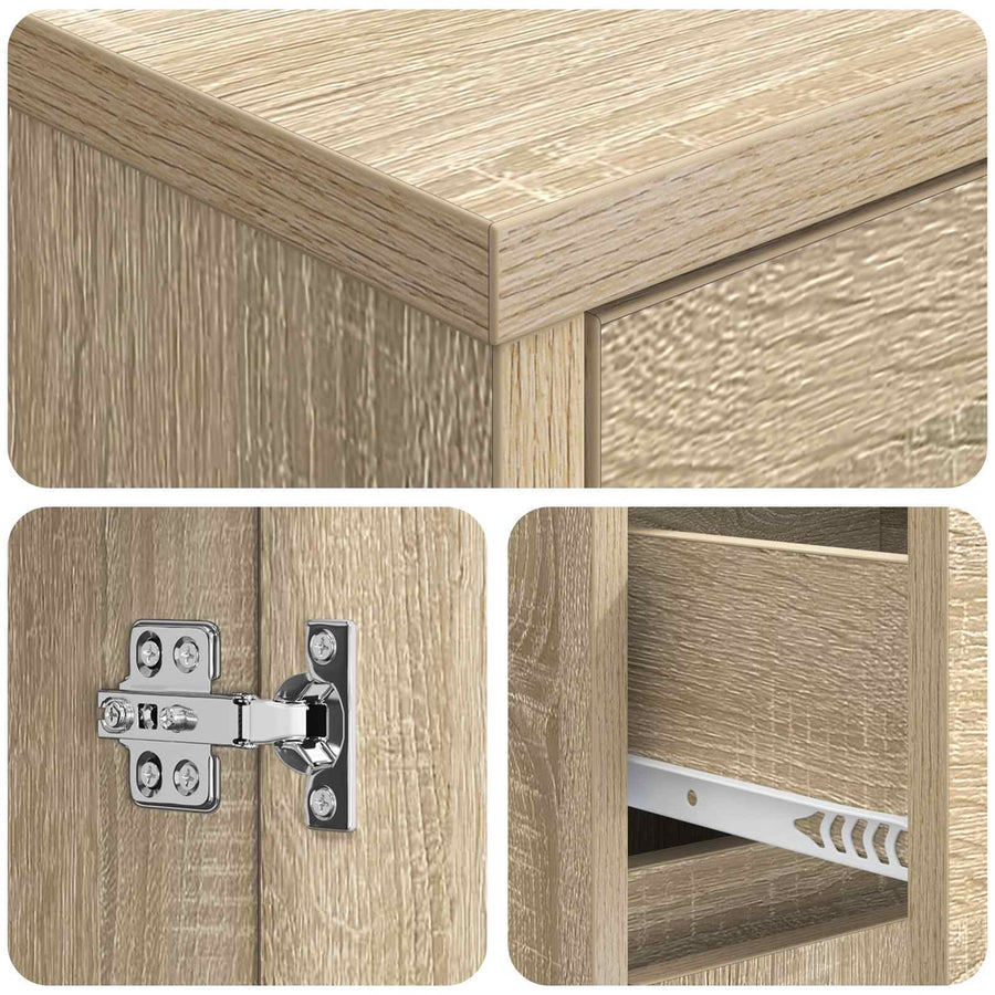 Badkamerkast Sonoma Eiken 35 x 36,5 x 85 cm Bewerkt hout