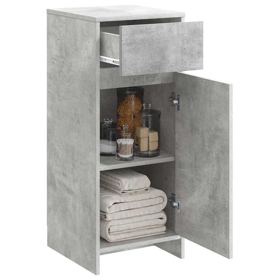 Badkamerkast Betongrijs 35 x 36,5 x 85 cm Bewerkt hout