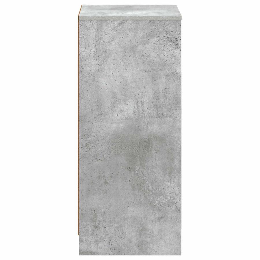 Badkamerkast Betongrijs 35 x 36,5 x 85 cm Bewerkt hout