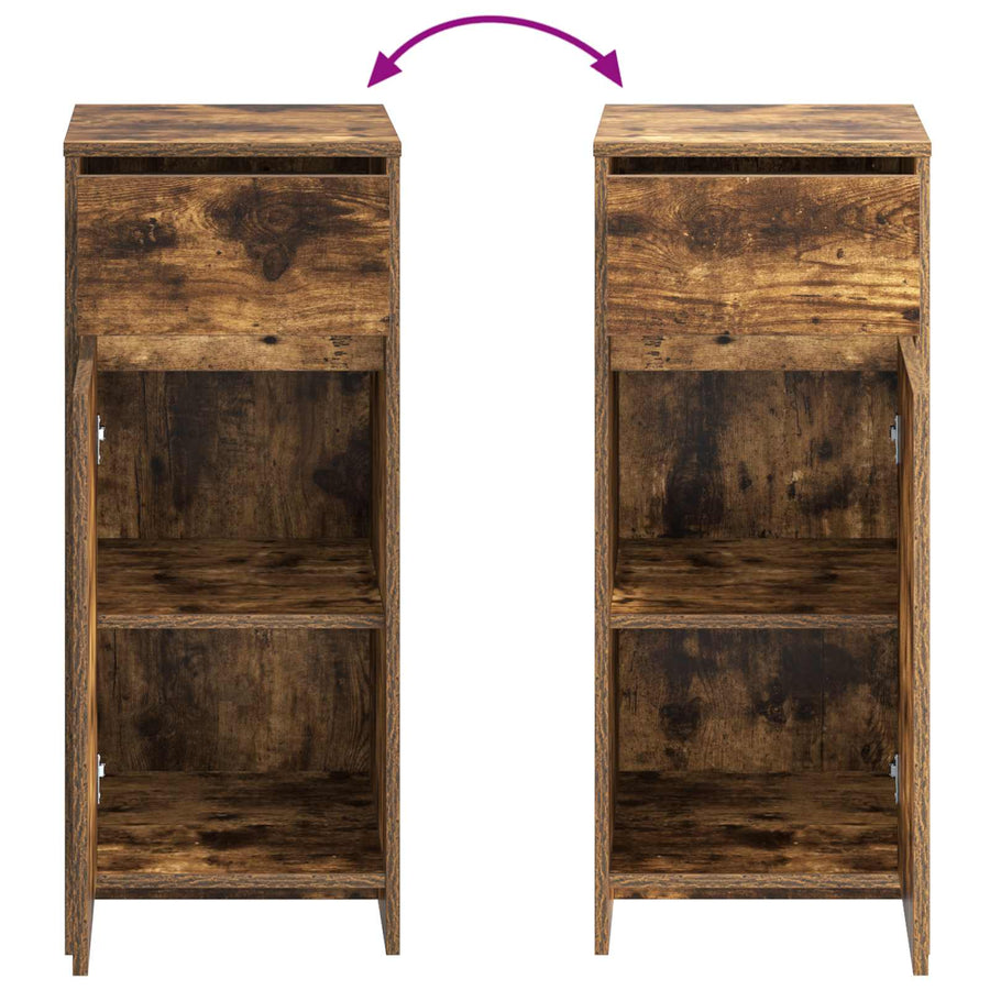 Badkamerkast Gerookt eiken 35 x 36,5 x 85 cm Bewerkt hout