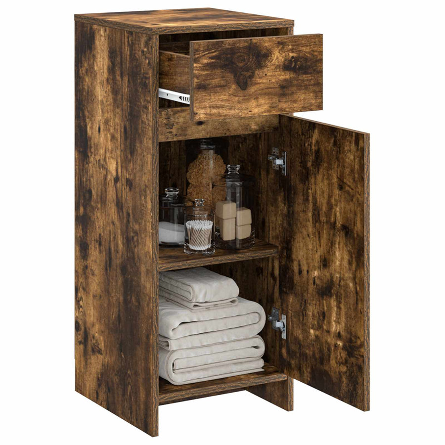 Badkamerkast Gerookt eiken 35 x 36,5 x 85 cm Bewerkt hout