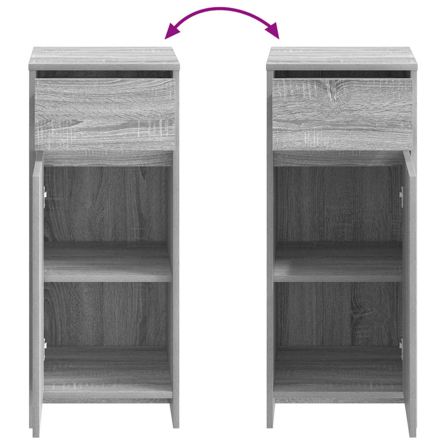 Badkamerkast Grijs Sonoma 35 x 36,5 x 85 cm Bewerkt hout