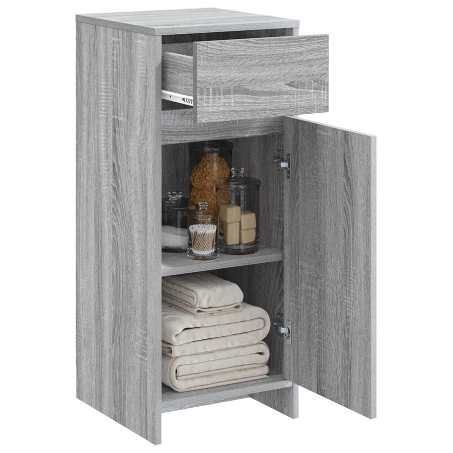 Badkamerkast Grijs Sonoma 35 x 36,5 x 85 cm Bewerkt hout