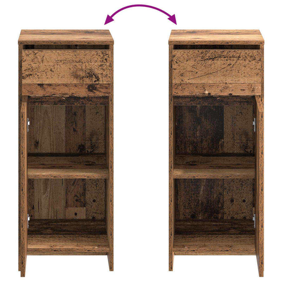 Badkamerkast Oud hout 35 x 36,5 x 85 cm Bewerkt hout
