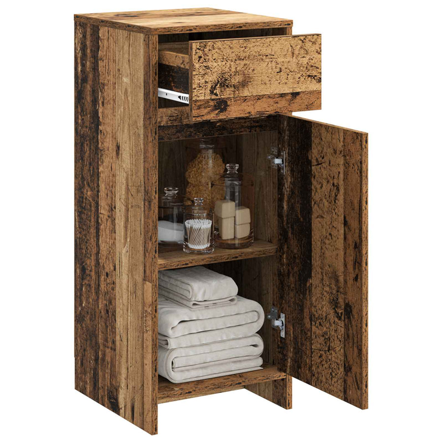 Badkamerkast Oud hout 35 x 36,5 x 85 cm Bewerkt hout