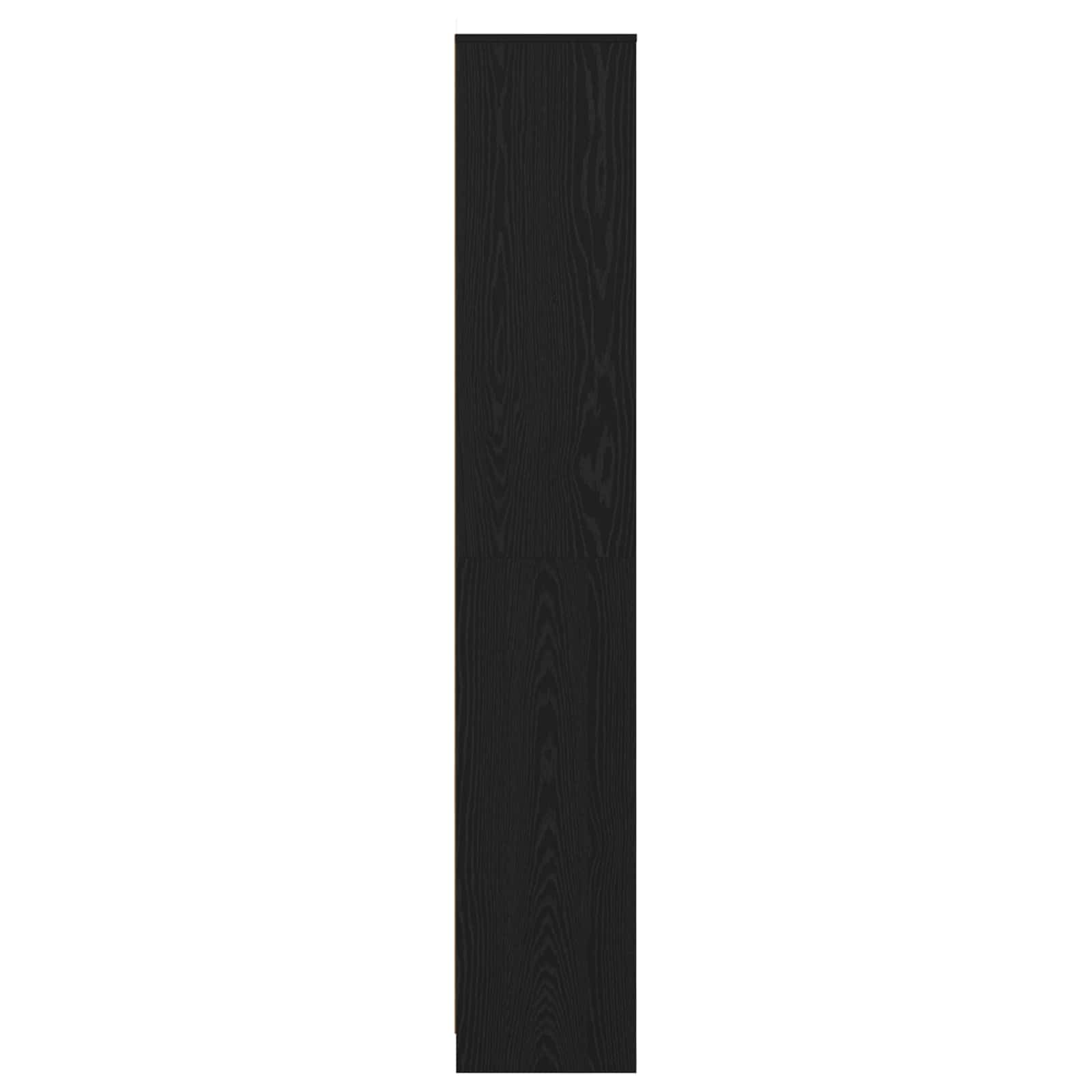 Badkamerkast Zwart eiken 30 x 33 x 190 cm Bewerkt hout