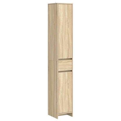 Badkamerkast Sonoma Eiken 30 x 33 x 190 cm Bewerkt hout