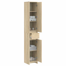 Badkamerkast Sonoma Eiken 30 x 33 x 190 cm Bewerkt hout