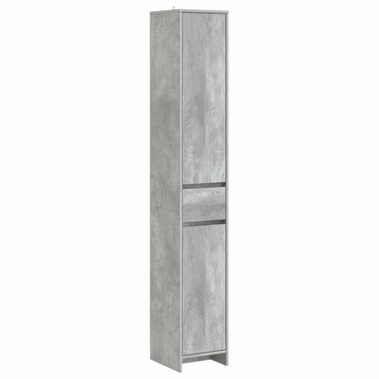 Badkamerkast Betongrijs 30 x 33 x 190 cm Bewerkt hout