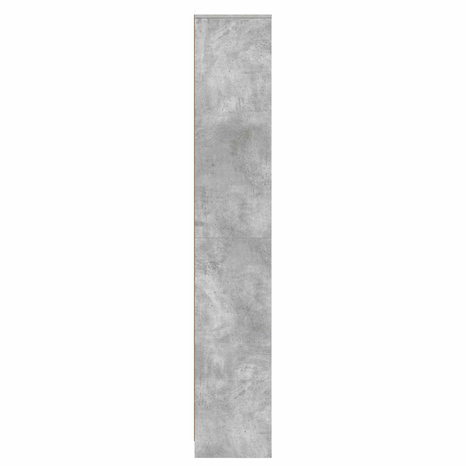 Badkamerkast Betongrijs 30 x 33 x 190 cm Bewerkt hout