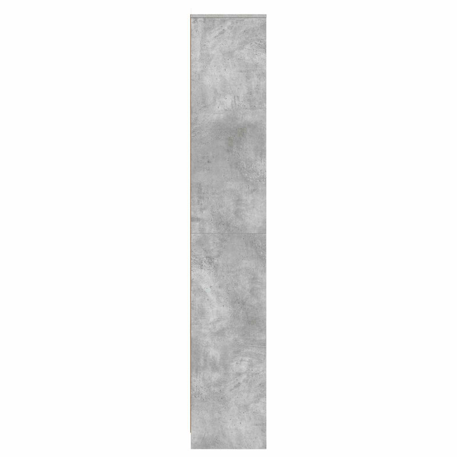 Badkamerkast Betongrijs 30 x 33 x 190 cm Bewerkt hout