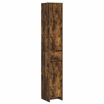 Badkamerkast Gerookt eiken 30 x 33 x 190 cm Bewerkt hout